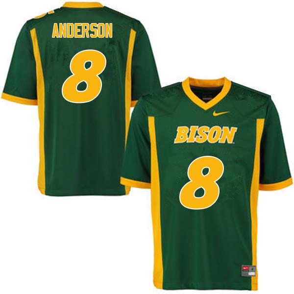 Men #8 Bruce Anderson North Dakota State Bison College Football Jerseys Sale-Green